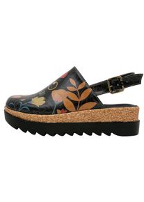 DOGO Damen Sandale "Akita Find The Cat Damen Sandalen/ Sandaletten / Female", Gr. 40, bunt, Lederimitat, casual, Schuhe, Vegan