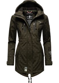 Marikoo Damen Funktionsmantel "Zimtzicke", grün, casual, Gr. XS, Oberstoff: 98% Polyester, 2% Elasthan, Futter: 100% Polyester, Ärmelfutter: 100%