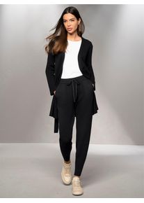Heine Damen Strickjacke, schwarz, Gr. 34, unifarben, 50% Viskose, 28% Polyester, 22% Polyamid, Strickjacken