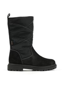 Richter Kinder Winterstiefelette "Klara WMS: Mittel", Gr. 34, schwarz, Veloursleder, Textil, casual, Schuhe, Stiefel, Winterstiefel mit