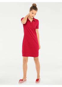 Heine Damen Shirtkleid "Polokleid", rot, Gr. 42, unifarben, 95% Baumwolle, 5% Elasthan, Kleider