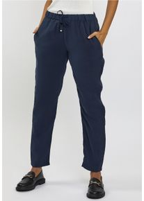 FRESHLIONS Damen 7/8-Hose, blau, casual, Gr. M, unifarben, 80% Modal, 20% Polyester, Hosen, im klassischen Design