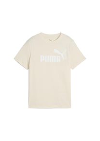 Puma Kinder T-Shirt "ESS No. 1 Logo T-Shirt Mädchen", weiß, Gr. 128, Obermaterial: 100% Baumwolle; Kragen: 70% Baumwolle, 30% Polyester, Shirts