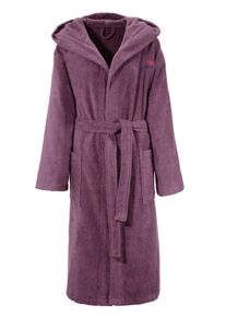 Unisex-Bademantel Kangaroos, L:120cm in Gr. S, lila, Walkfrottee, Hausmäntel, "Cassidy, für Damen & Herren, Standardlänge & Überlänge", mit Taschen,