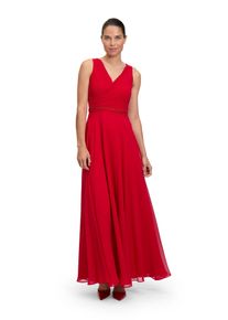 Vera Mont Damen Abendkleid "Vera Mont Abendkleid mit Plissee", rot, Gr. 48, Chiffon, Obermaterial: 100% Polyester. Futter: 100% Polyester., Kleider,