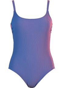 Naturana Damen Badeanzug, blau, casual, Gr. 44, längsgestreift, Obermaterial: 60% Polyamid, 26% Elasthan, 14% Polyester, Badeanzüge, mit feinem