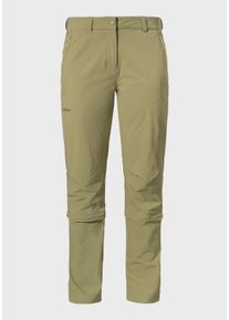 Schöffel SCHÖFFEL Damen Zip-away-Hose "Pants Engadin1 Zip Off"4605, grün, sportlich, Gr. 42, Oberstoff: 89% Nylon, 11% Elasthan, Hosen
