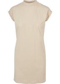 Urban Classics Damen Shirtkleid "Urban Classics Damen Ladies Turtle Extended Shoulder Dress", beige, klassisch, Gr. 5XL, unifarben, 100% Baumwolle,