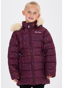 ZIGZAG Kinder Steppjacke "Astrid", rot, casual, Gr. 98, mehrfarbig, 100% Polyester, Jacken, mit abnehmbarer Kapuze