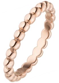 Jobo Damen Fingerring "Kugel", 56, Silber 925 (Sterlingsilber), rosa, Silber 925 (Sterlingsilber), Fingerringe, 925 Silber roségold vergoldet