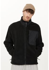 SOS Herren Fleecejacke "La Grave", schwarz, sportlich, Gr. S, mehrfarbig, 100% Polyester, Jacken, mit praktischer Brusttasche