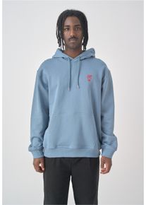 Cleptomanicx Herren Kapuzensweatshirt "Sketch Gull", blau, casual, Gr. XL, bestickt, 100% Baumwolle, Sweatshirts, mit toller Stickerei auf der Brust