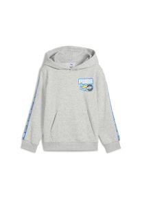 Puma Kinder Kapuzenpullover "Puma x HOT WHEELS Hoodie Jungen", grau, Gr. 98, Obermaterial: 68% Baumwolle, 32% Polyester; Kapuzenfutter: 100%