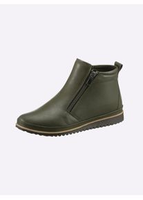 Andrea Conti Damen Stiefelette, Gr. 42, grün, Leder, Glattleder, Rindsleder, sportlich, Schuhe
