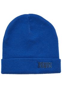 PEQUS Damen Beanie "PEQUS PEQUS Logo Beanie", blau, Baumwolle, Mützen