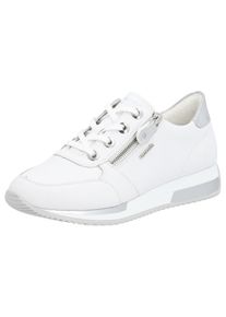 Remonte Damen Keilsneaker, Gr. 44, weiß, Leder, sportlich, Schuhe, Freizeitschuh, Halbschuh, Schnürschuh in schmaler Form