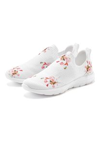 Lascana Damen Sneaker, Gr. 41, weiß, Obermaterial: 100% Textilmaterial. Futter: 100% Textilmaterial. Decksohle: 100% Textilmaterial. Laufsohle: 100%
