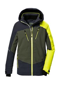 Killtec Kinder Skijacke "KSW 389 BYS SKI JCKT", grün, sportlich, Gr. 140, Oberstoff: 100% Polyester, Futter: 100% Polyester, Wattierung: 100%