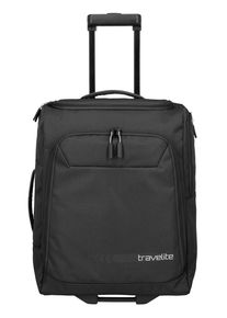 Travelite Weichgepäck-Trolley "KICK OFF, verschiedene Größen und Farben", schwarz, Polyester, unifarben, Koffer, Reisetasche Reisegepäck Reisekoffer