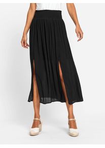 Inspirationen Damen Schlupfrock, schwarz, Gr. 23, unifarben, 100% Viskose, Röcke