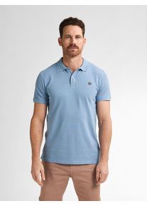 Herren Poloshirt, blau, casual, Gr. XXXL, PETROL INDUSTRIES, unifarben, Jersey, Obermaterial: 100% Baumwolle, Shirts, mit Logo Stickerei