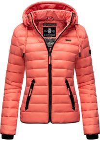 Navahoo Damen Steppjacke "Lulana", orange, casual, Gr. S, Oberstoff: 100% Nylon, Futter: 100% Polyester, Wattierung: 100% Polyester, Ärmelfutter: