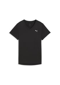 Puma Damen Trainingsshirt "TAD ESSENTIALS T-Shirt mit V-Ausschnitt Damen", schwarz, Gr. XL, Obermaterial: 100% Polyester, Shirts