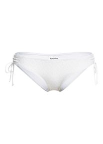 Roxy Damen Bikini-Hose "Quiet Beauty", weiß, Gr. XS, 94% Nylon, 6% Elasthan, Badehosen
