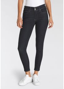 Levi's LEVI'S Damen Röhrenjeans "711 DOUBLE BUTTON", blau, casual, Gr. 25, Denim/Jeans, Obermaterial: 85% Baumwolle, 7% Lyocell, 6% Elastomultiester, 2%