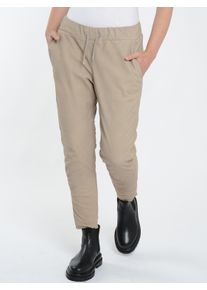 Maze Damen Lederhose "42021127", beige, Gr. L, Obermaterial: 100% Lammleder / Innenmaterial: 100% Polyester, Hosen