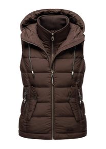 Marikoo Damen Steppweste "Taisaa", braun, Gr. XS, Obermaterial: 100% Polyester Innenmaterial: 100% Polyester, Westen, inklusive Leckerlie-Beutel