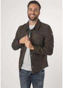 Mauritius Herren Lederjacke "MMJemmo"dunkel salbeigrün, casual, Gr. L, unifarben, Obermaterial: 100% Schafsleder. Futter: 100% Baumwolle.