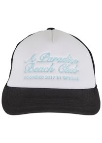PEQUS Damen Trucker Cap "PEQUS PEQUS A Paradise Beach Club Curved Logo Trucker Cap", schwarz, casual, 100% Polyester, Caps