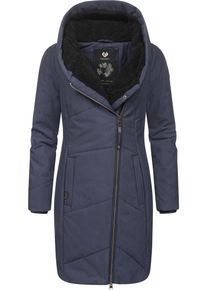 Ragwear Damen Wintermantel "Gordon Long", blau, modisch, Gr. M, Obermaterial: 74% Baumwolle, 26% Nylon, Innenfutter: 100% Polyester, Wattierung: 100%