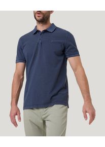 Herren Poloshirt, blau, casual, Gr. XXL, Pioneer Authentic Jeans, unifarben, Piquu00e9, Obermaterial: 100% Baumwolle, Shirts, mit Logostickerei