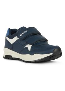Geox Kinder Sneaker "J PAVEL", Gr. 25, weiß, Synthetik, Textil, casual, Schuhe, Runner Sneaker, Klettschuh für Freizeitaktivitäten