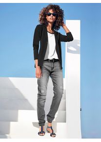 Heine Damen Jerseyblazer "Jersey-Blazer", schwarz, Gr. 42, 100% Baumwolle, Blazer