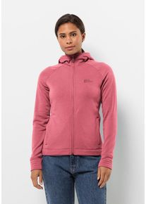 Jack Wolfskin Damen Fleecejacke "WALDSEE HOODED JKT W", pink, Gr. XXL, OBERSTOFF: 83% POLYESTER, 9% WOLLE, 8% ELASTHAN; Futter: 100% POLYESTER, Jacken