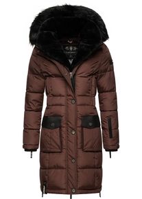 Navahoo Damen Steppmantel "Sinja", braun, modisch, Gr. XXL, Obermaterial: 100% Polyester, Futter: 100% Polyester, Wattierung: 100% Polyester,