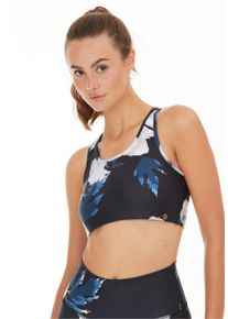 ENDURANCE ATHLECIA ATHLECIA Damen Sport-BH "FRANCE W", Gr. M, schwarz, 81% Polyester, 19% Elasthan, geblümt, mehrfarbig, feminin, BHs, mit atmungsaktivem