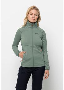 Jack Wolfskin Damen Fleecejacke "FORTBERG FZ W", grün, Gr. XS, OBERSTOFF 100% POLYESTER FUTTER 100% POLYESTER, Jacken