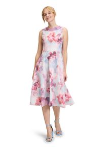Vera Mont Damen Cocktailkleid "Vera Mont Cocktailkleid mit Blumenprint", rosa, feminin, Gr. 38, Obermaterial: 90% Polyester, 10% Elasthan. Futter:
