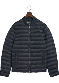 Gant Herren Steppjacke "Light Weight Bomberjacke leicht pflegeleicht", blau, casual, Gr. XXXL, unifarben, Web, Obermaterial: 100% Polyester, Jacken,