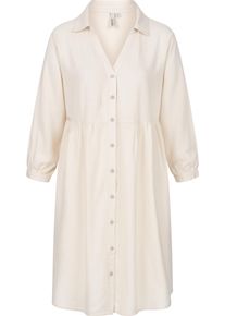 Ragwear Damen Minikleid "Almu", beige, feminin, Gr. XS, 75% Viskose, 25% Leinen, Kleider, Leichtes Langarmkleid mit Blumenmuster