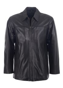 JCC Herren Lederjacke "Saros", schwarz, Gr. 54, Obermaterial: 100% Lammleder /Futter: 55% Wolle, 32% Polyester, 6% Viskose, 4% Polyacryl, 3% Nylon /