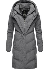 Ragwear Damen Steppmantel "Natalka", grau, modisch, Gr. XXXL, Außenmaterial: 100% Polyester, Innenfutter: 100% Polyester, Wattierung: 100% Polyester,