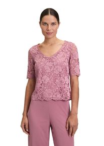 Vera Mont Damen Spitzenbluse "Vera Mont Spitzentop mit Spitzenkante", rosa, elegant, Gr. 38, Spitze, Obermaterial: 90% Polyamid, 10% Elasthan.