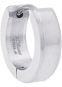 s.Oliver Herren Single-Creole "2038862, 2038863", Edelstahl, silber, Edelstahl, Ohrringe