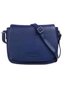 Bruno Banani Damen Umhängetasche, blau, Leder, unifarben, leicht glänzend, Taschen, echt Leder