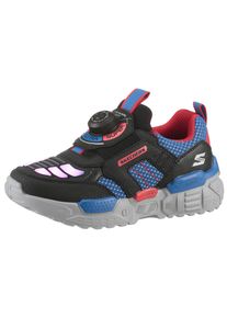 Skechers Kinder Slip-On Sneaker "TURBO-FUSE LIGHTS", Gr. 27, bunt, Lederimitat, Textil, kontrastfarbene Details, sportlich, Schuhe, Blinkschuh mit